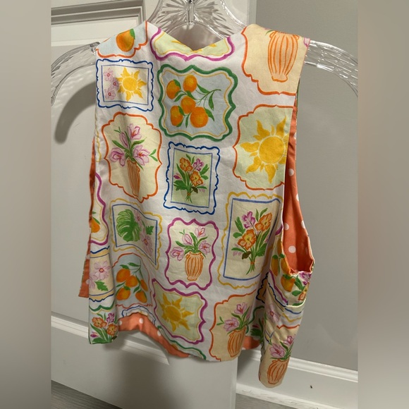 Prosperina Sinclair Multi Print Reversible Tie Strap NWT - Picture 5 of 9